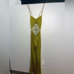 Divided H&M Green Swirl Jumpsuit
